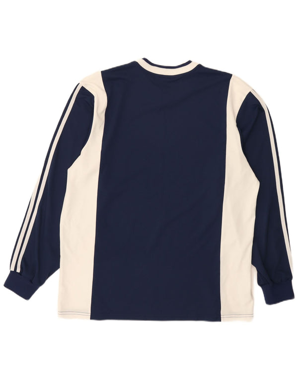 Adidas muška majica standardnog kroja s dugim rukavima XL tamnoplave sportske kombinacije u boji