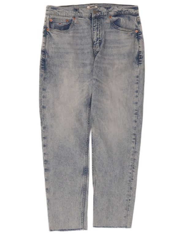 TOMMY HILFIGER Ženske ravne traperice W28 L26 Plavi pamuk