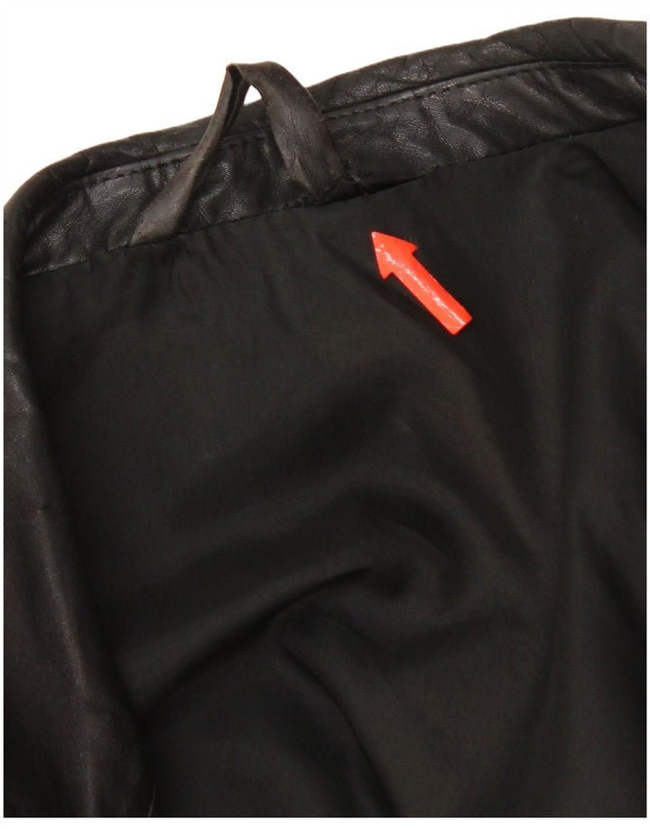 Vintage muška kožna jakna UK 38 srednje crna koža