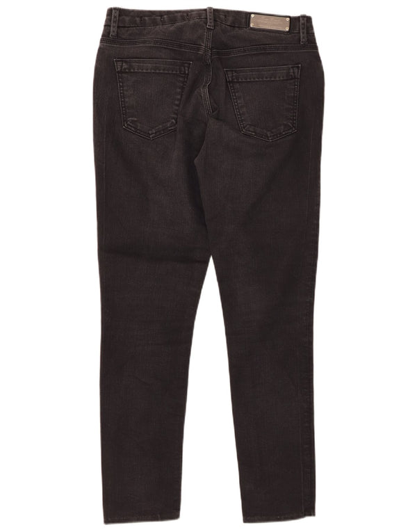 ZARA ženske skraćene uske traperice EU 38 male W28 L26 crni pamuk