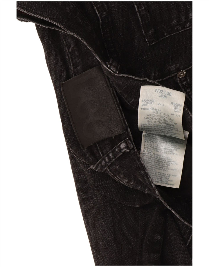 Lee Mens Daren Regular Straight Jeans W32 L30 crni pamuk