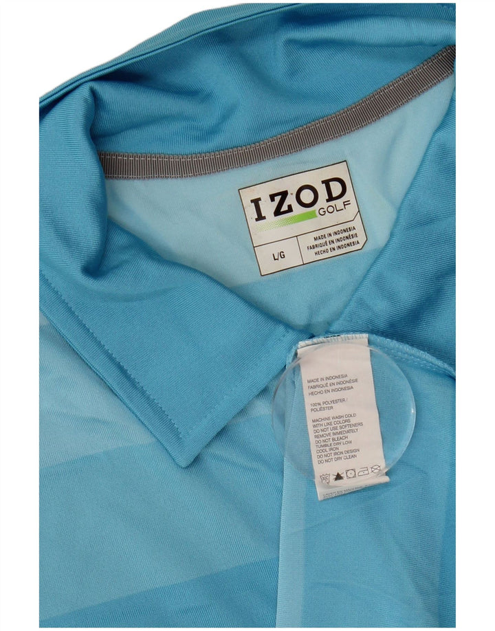 Izod muška polo majica s velikim plavim prugama od poliestera
