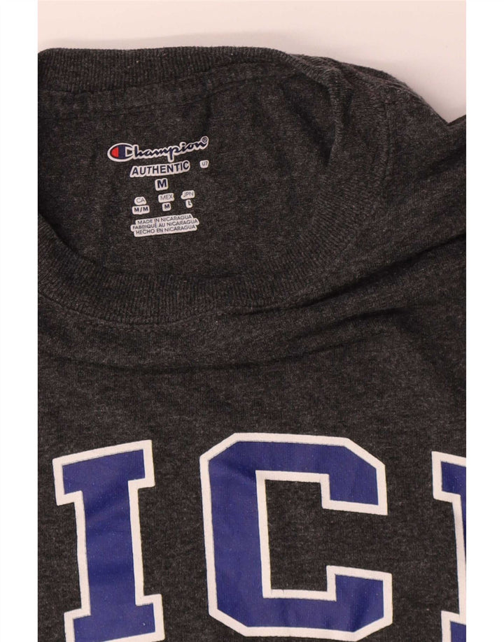 Champion Mens Rice University Graphic T-Shirt Top srednje sivi pamuk