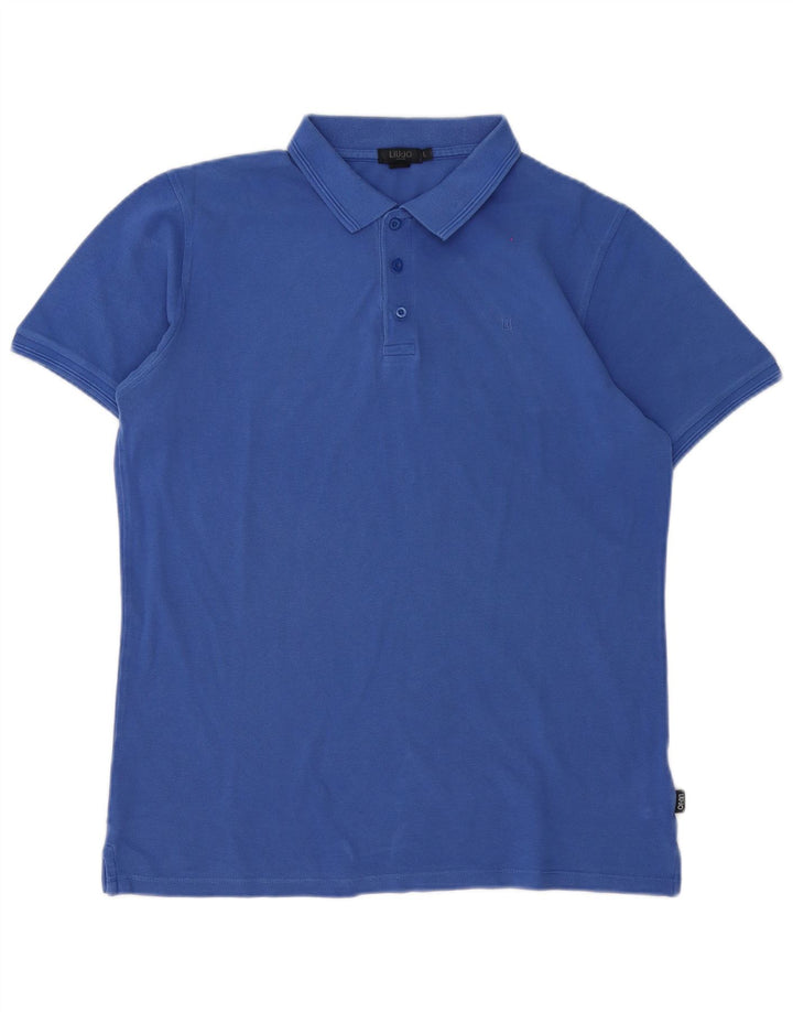 Liu Jo muška polo majica Large Blue Pamuk