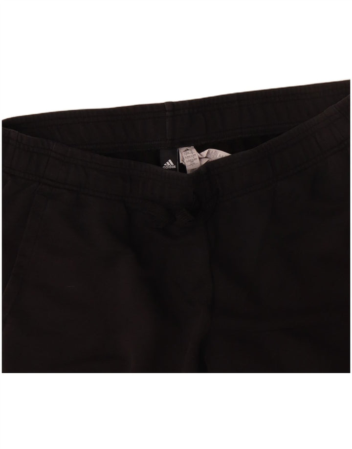 ADIDAS Ženske grafičke trenirke Hlače Joggers UK 20/22 XL crni pamuk