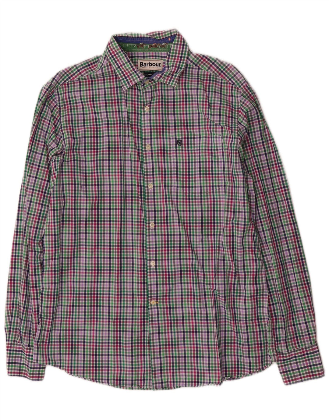 Barbour muška krojena košulja velikog raznobojnog kariranog pamuka