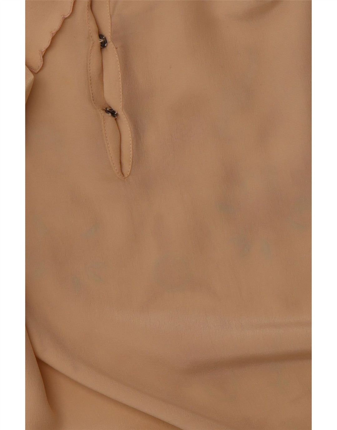 VINTAGE Ženska košulja dugih rukava EU 36 Mala bež cvjetna svila