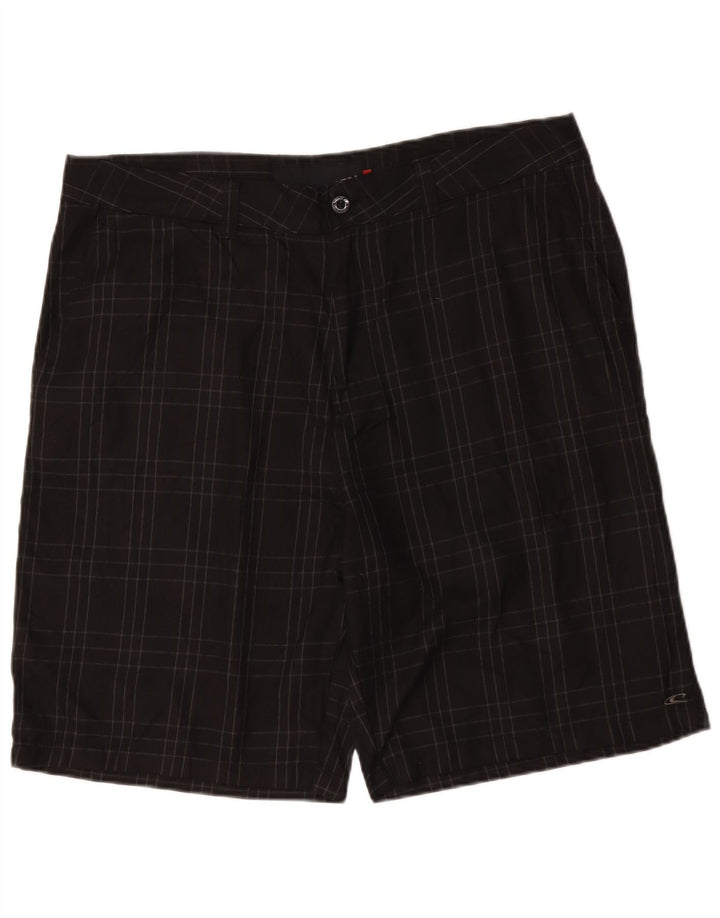 O'Neill muške chino kratke hlače W38 XL crni karirani poliester