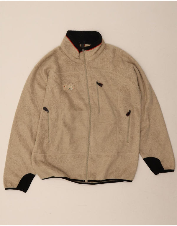 Fila Muška jakna od flisa UK 40 Large Beige Colourblock Poliester