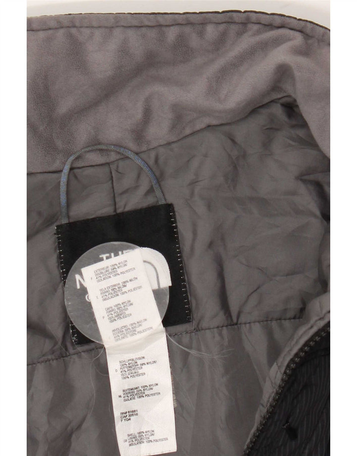 The North Face Ženska podstavljena jakna UK 16 Veliki crni karirani najlon