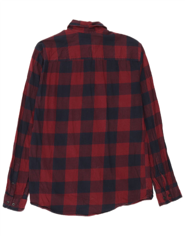 Jack & Jones muška flanelska košulja standardnog kroja srednje crvene pamučne boje