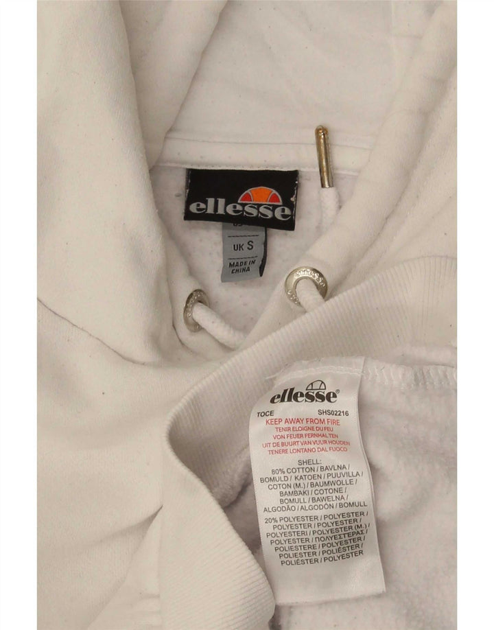 Ellesse Muška majica s kapuljačom Mali bijeli pamuk