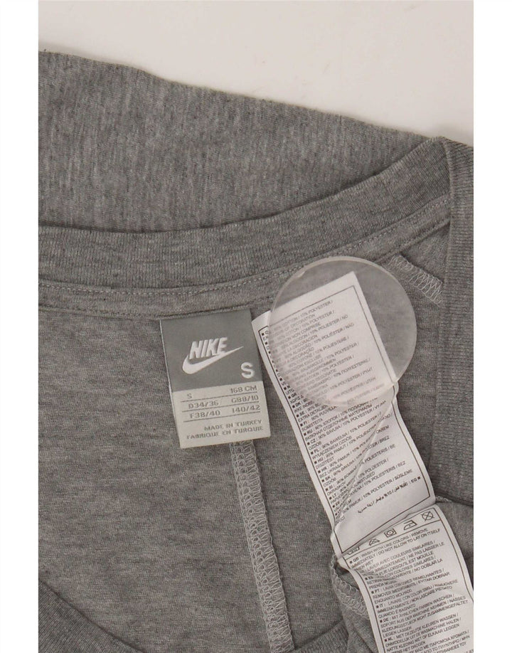 Nike Ženska majica dugih rukava UK 10 Mala siva pamuk