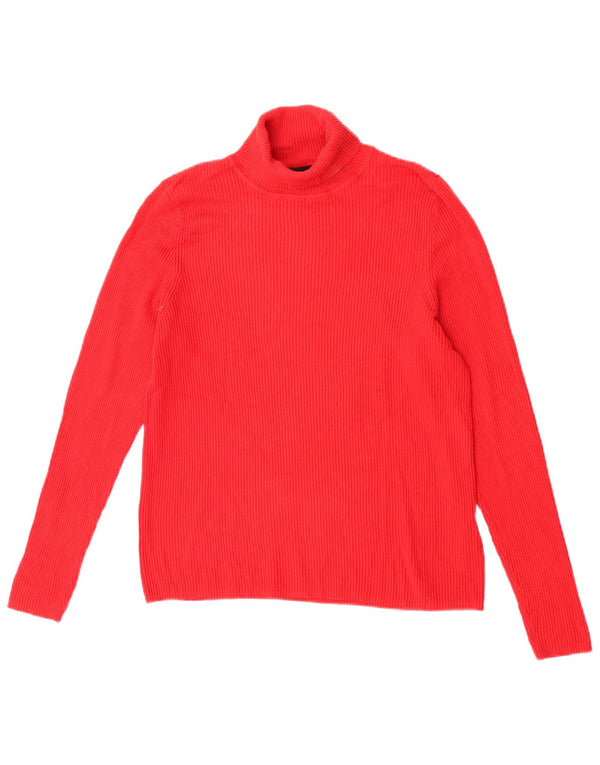 Marks & Spencer ženski pulover s rol izrezom UK 18 XL crvena viskoza