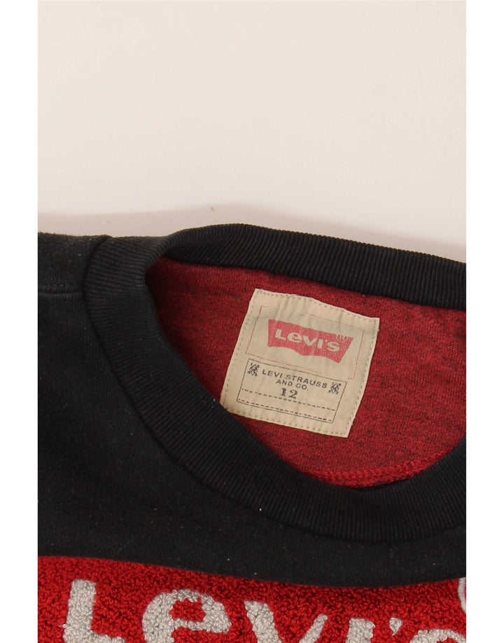 Levi's Boys majica s trenirkom s motivima 11-12 godina, crni pamuk