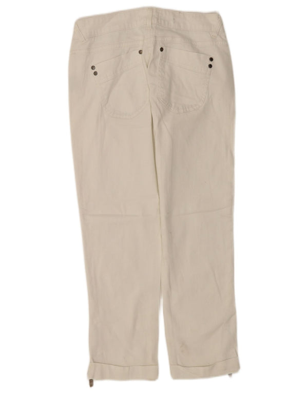 MINT VELVET Ženske skraćene traperice UK 10 male W28 L25 bijeli pamuk