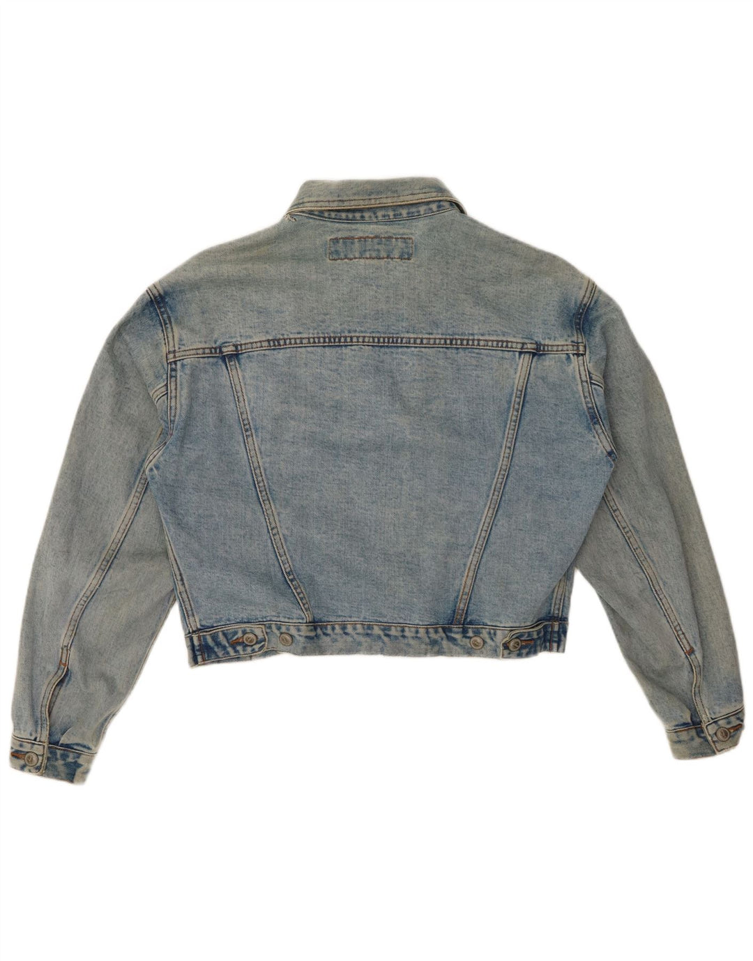 ONYX ženska crop traper jakna UK 14 Srednje plavi pamuk