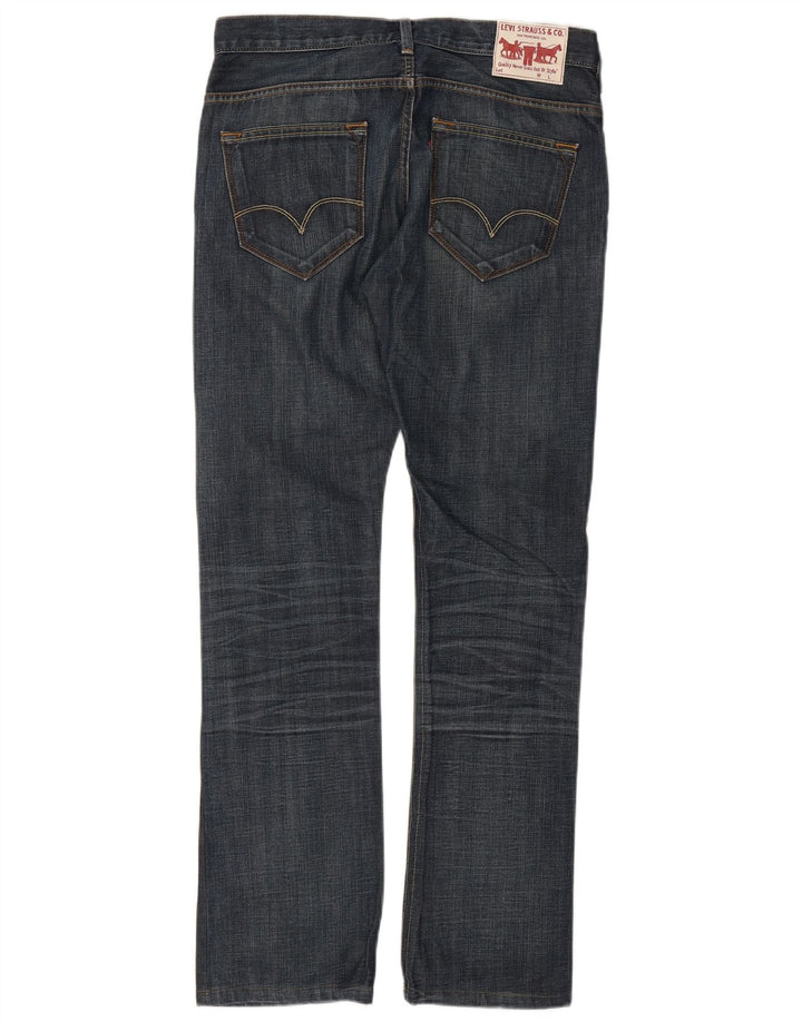 Levi's muške ravne traperice W33 L34 tamnoplavi pamuk