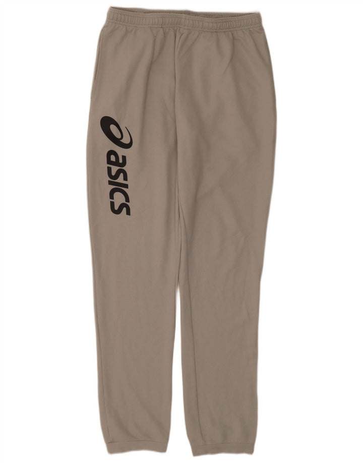 Asics muške grafičke trenirke Hlače Joggers veliki sivi poliester