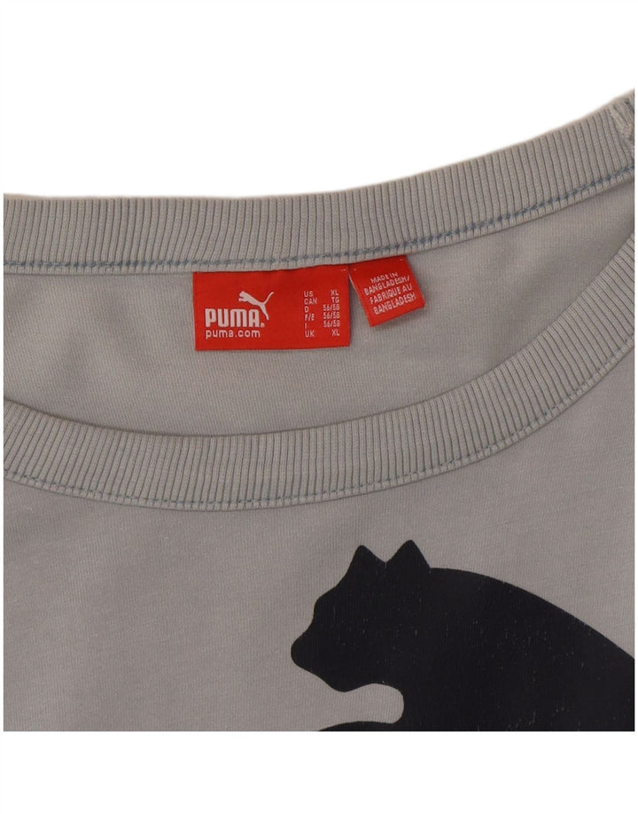 Puma muška majica s grafičkim motivima XL siva