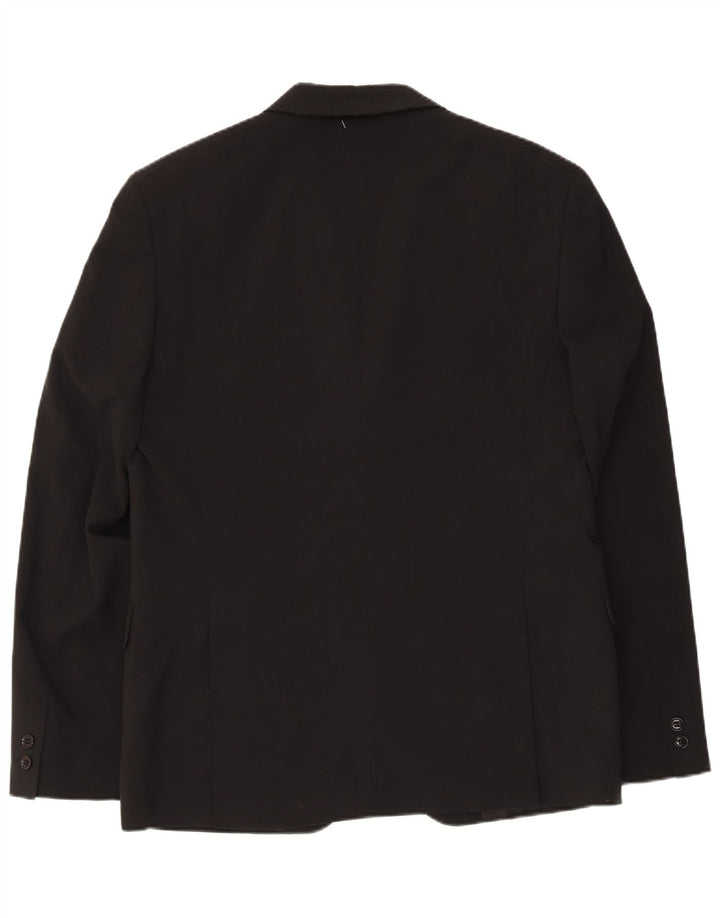 Jack & Jones muška jakna s 2 gumba IT 56 3XL crni poliester
