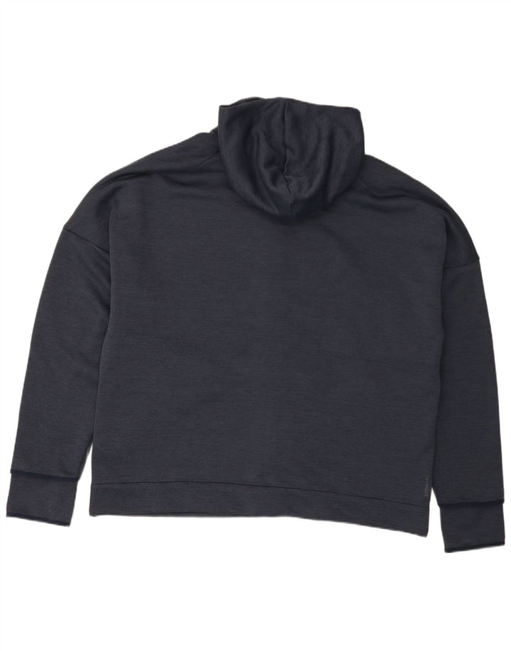 Adidas muški pulover s kapuljačom na patentni zatvarač 2XL tamnoplavi poliester