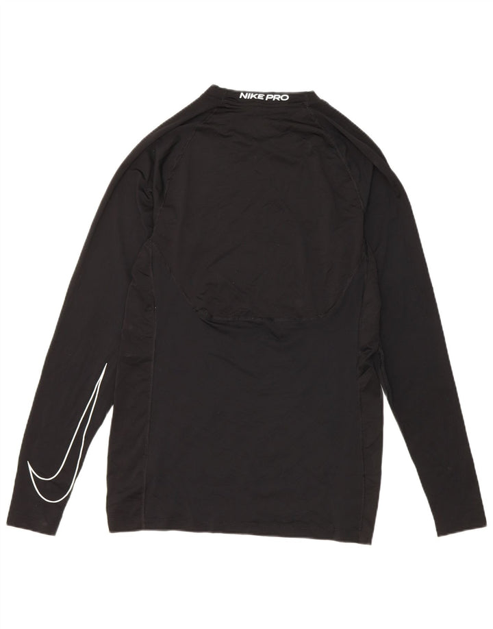 Nike muška Dri Fit Slim majica dugih rukava mala crna poliester