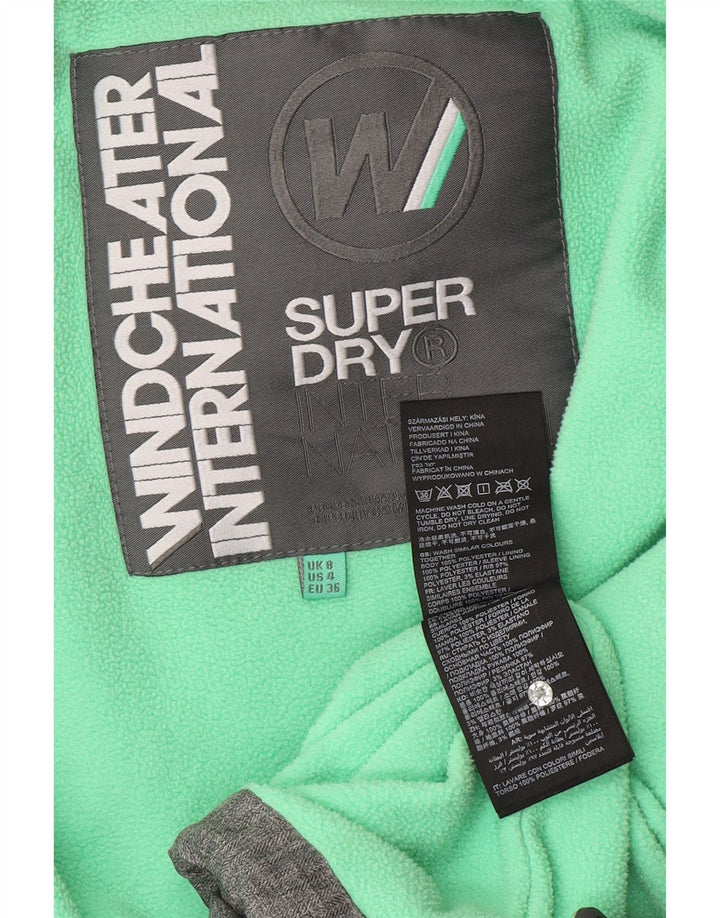 SUPERDRY ženska jakna s grafičkom vjetrovkom UK 8 mala siva