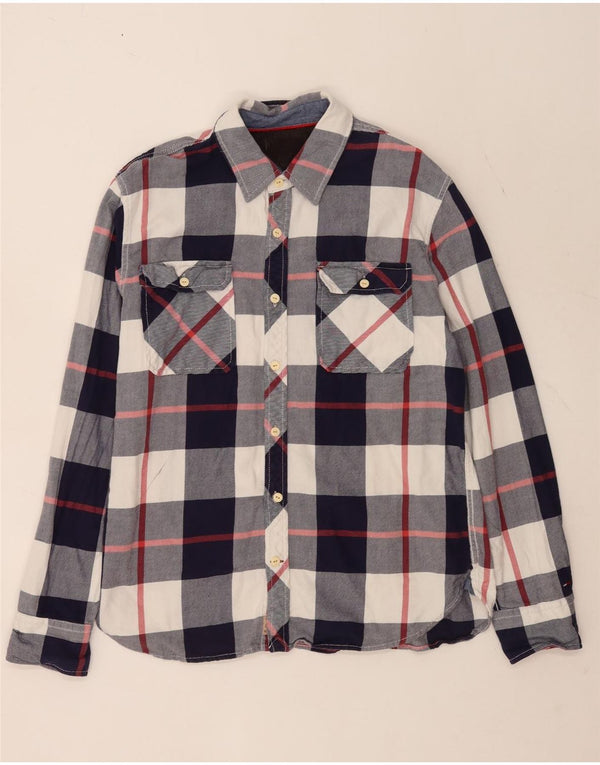 Tommy Hilfiger muška flanelska košulja XL plavi karirani pamuk