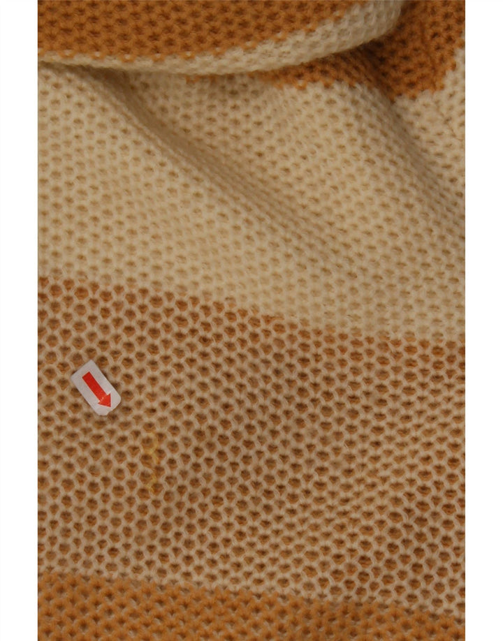 VINTAGE ženski pulover s rol izrezom IT 44 Srednje bež na pruge