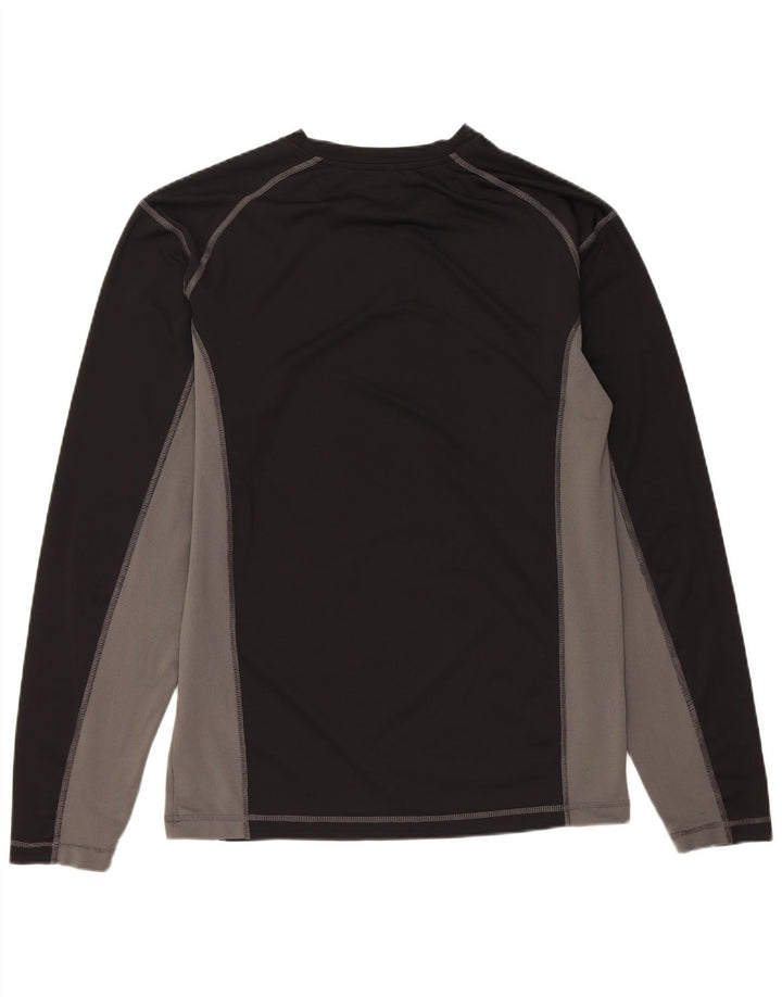 CHAMPION Mens Top Long Sleeve 2XL Black Colourblock Polyester