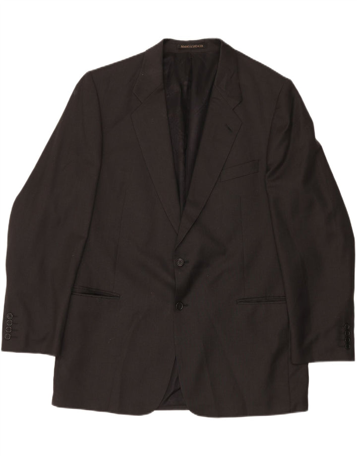 Marks & Spencer muška duga jakna sako s 2 gumba UK 46 XL siva nova vuna