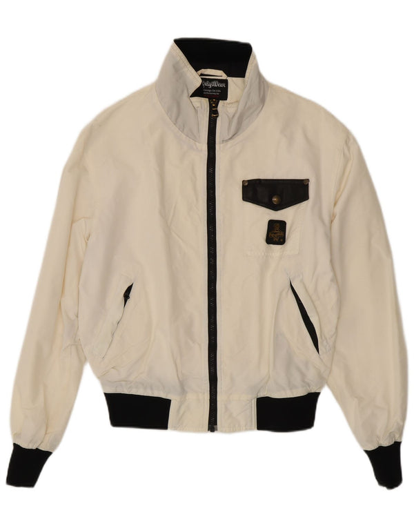 Refrigiwear ženska prevelika bomber jakna UK 10 Small White Colourblock