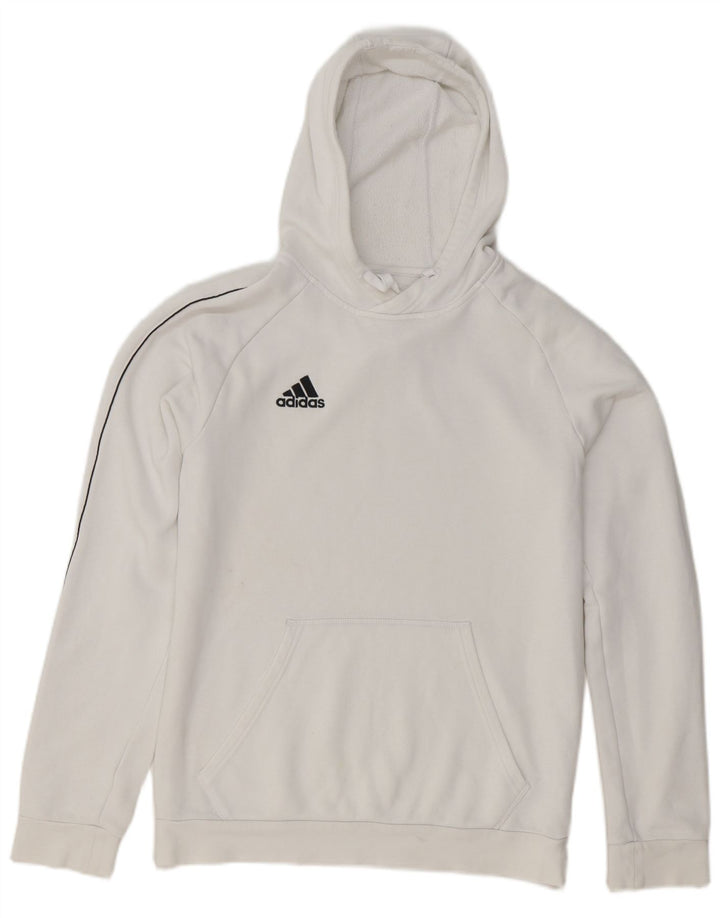 Adidas muška majica s kapuljačom Srednje bijeli pamuk