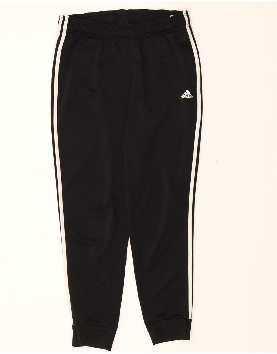 ADIDAS Womens Tracksuit Trousers Joggers UK 12/14 Medium  Black Polyester Vintage Adidas and Second-Hand Adidas from Messina Hembry 