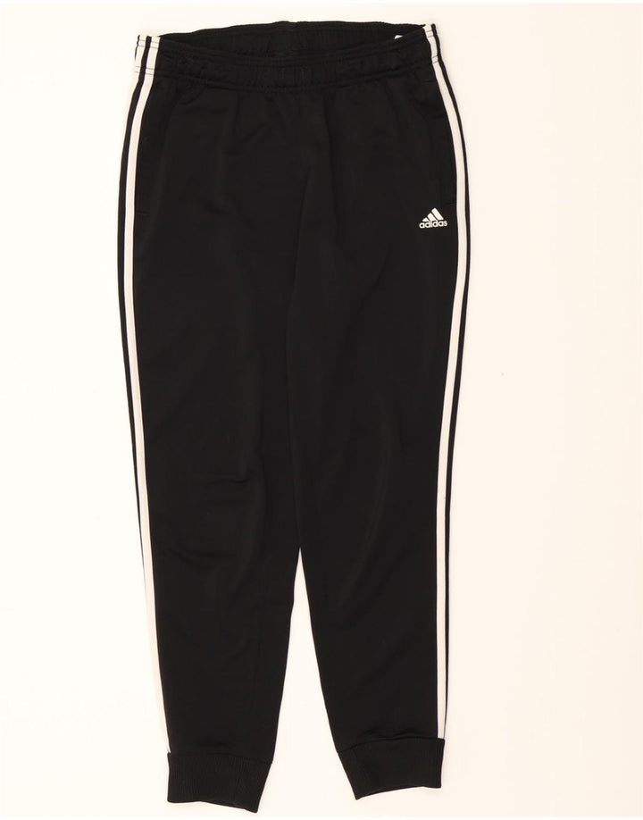 ADIDAS Womens Tracksuit Trousers Joggers UK 12/14 Medium  Black Polyester Vintage Adidas and Second-Hand Adidas from Messina Hembry 