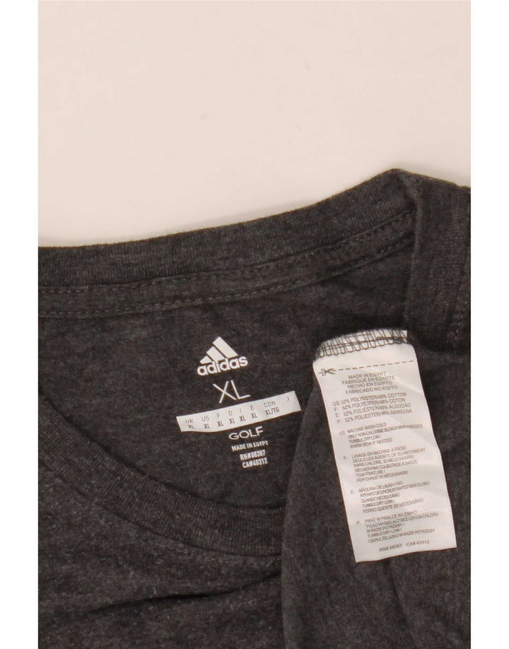 Adidas muška majica kratkih rukava XL sivi poliester