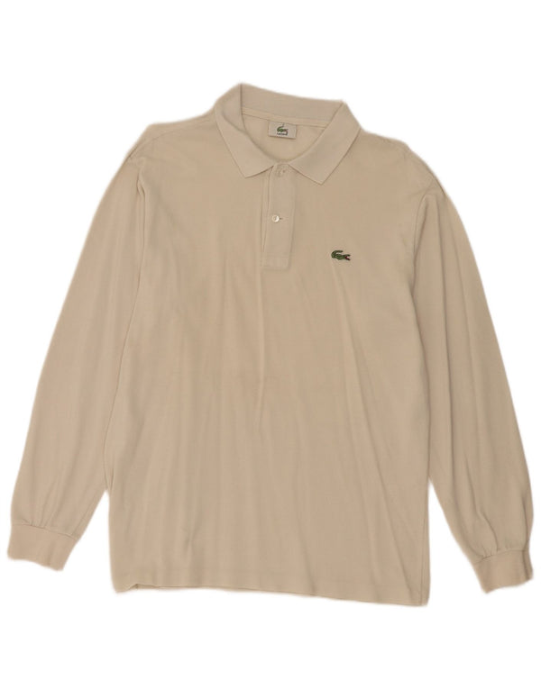 Lacoste muška polo majica dugih rukava, veličina 4 srednje bijele boje