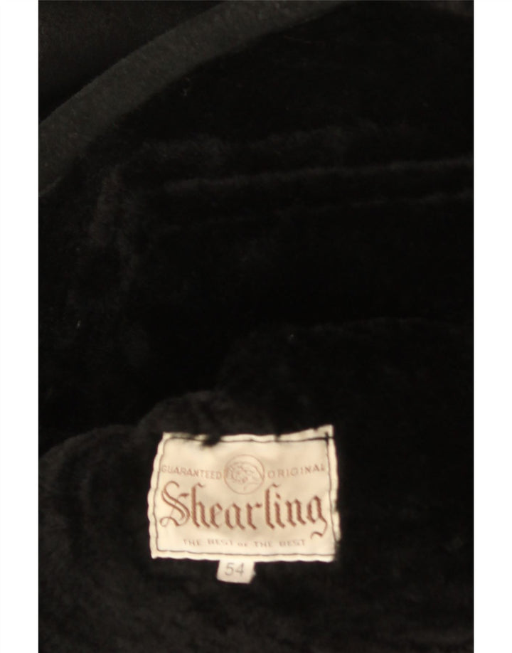 Vintage muška jakna od šikara IT 54 2XL, crna šiljata jakna