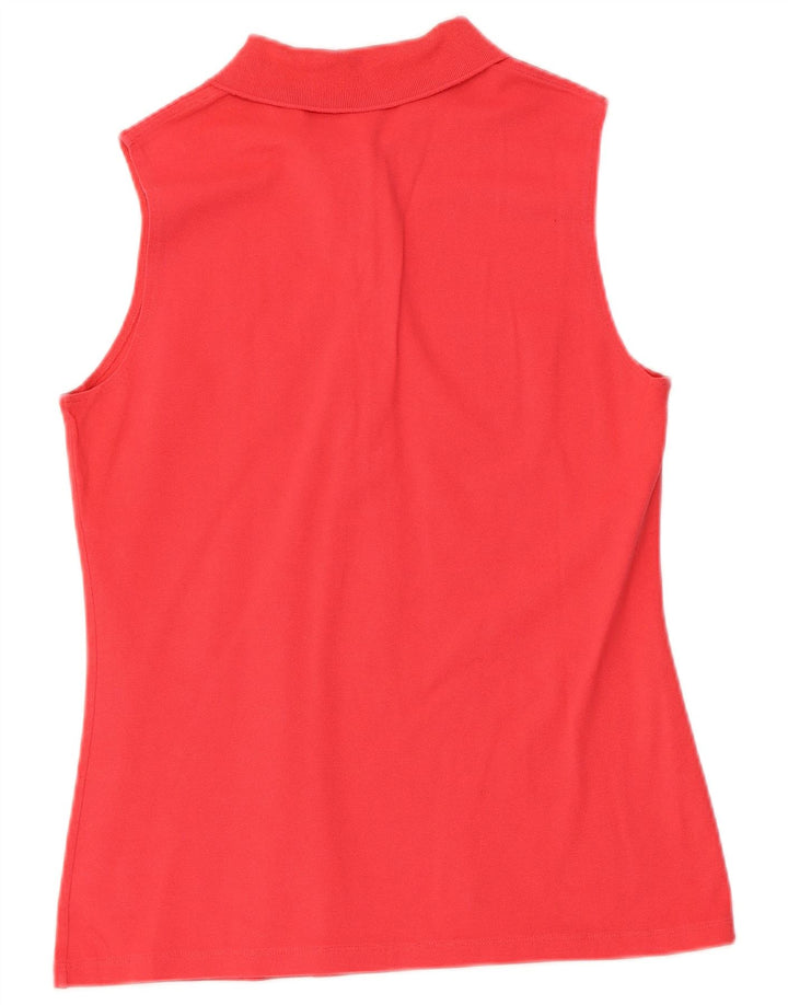 LACOSTE ženska polo majica bez rukava, velika crvena pamuk, veličina 42