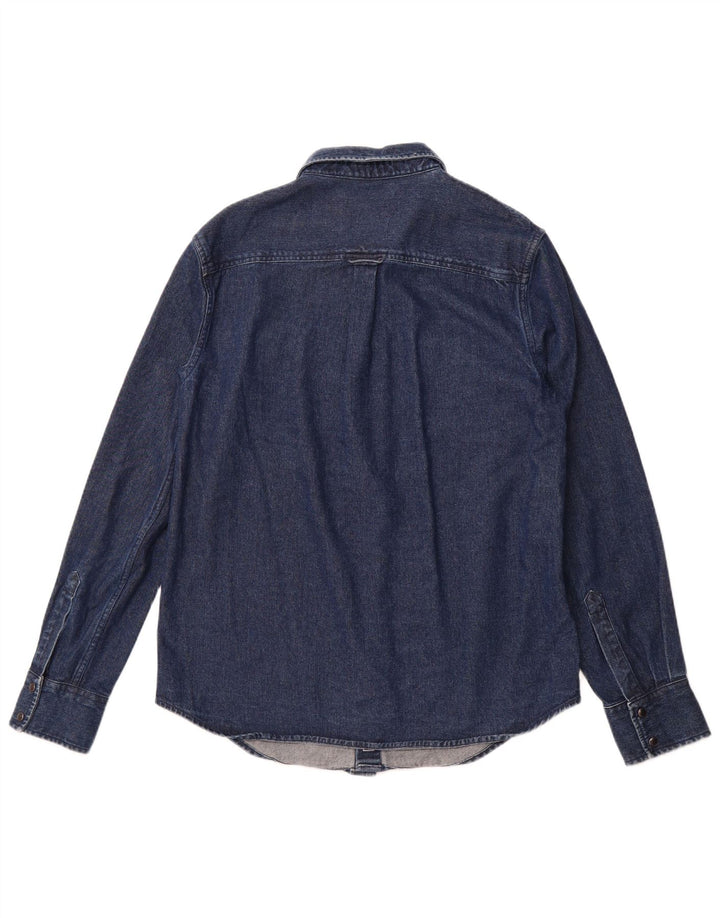 SUPERDRY muška traper košulja velika tamnoplava pamuk