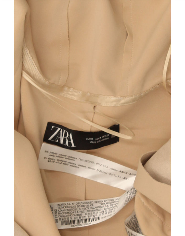 Zara ženski kaput s kapuljačom UK 14 srednje bež poliester
