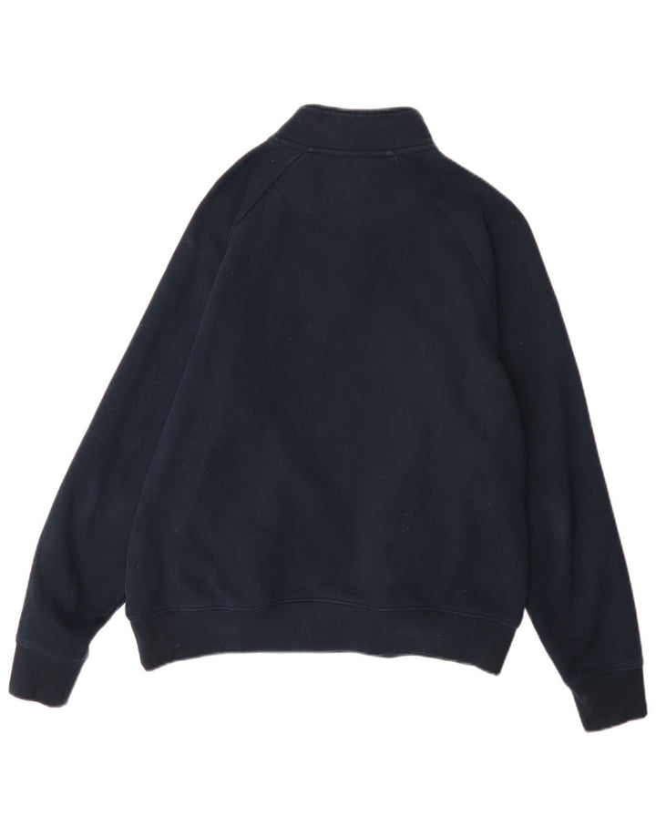 Marks & Spencer muška majica s 1/4 patentnim zatvaračem Regular Fit srednje tamnoplava