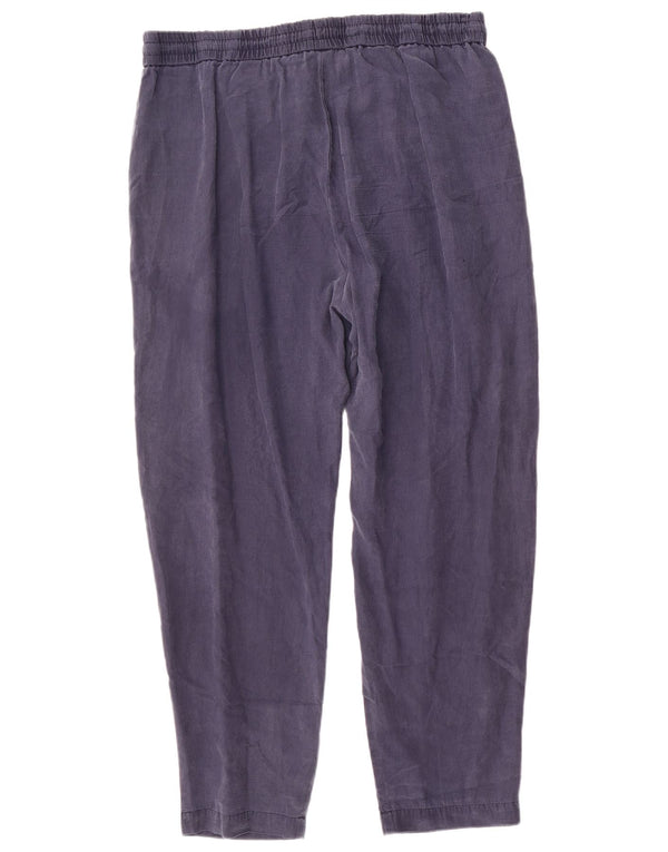 Marks & Spencer ženske ležerne hlače širokog kroja UK 18 XL W36 L28 tamnoplave
