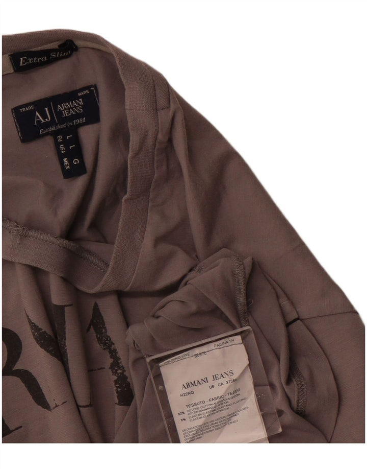 Armani Jeans muška ekstra tanka majica kratkih rukava velika siva pamučna majica