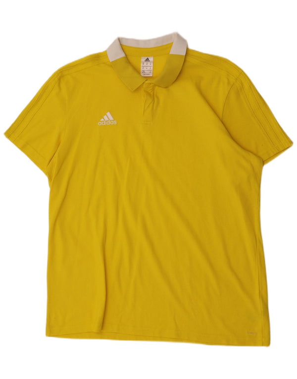 Adidas muška polo majica 2XL žuti pamuk