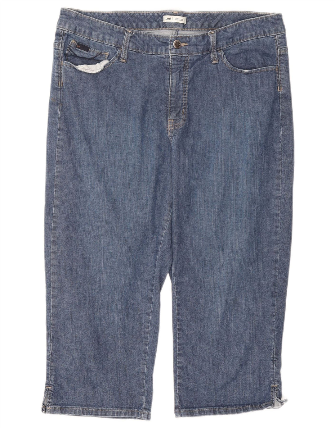 Lee ženske kapri traperice W34 L18 plavi pamuk