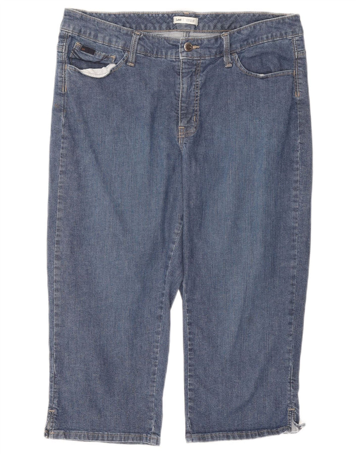 Lee ženske kapri traperice W34 L18 plavi pamuk
