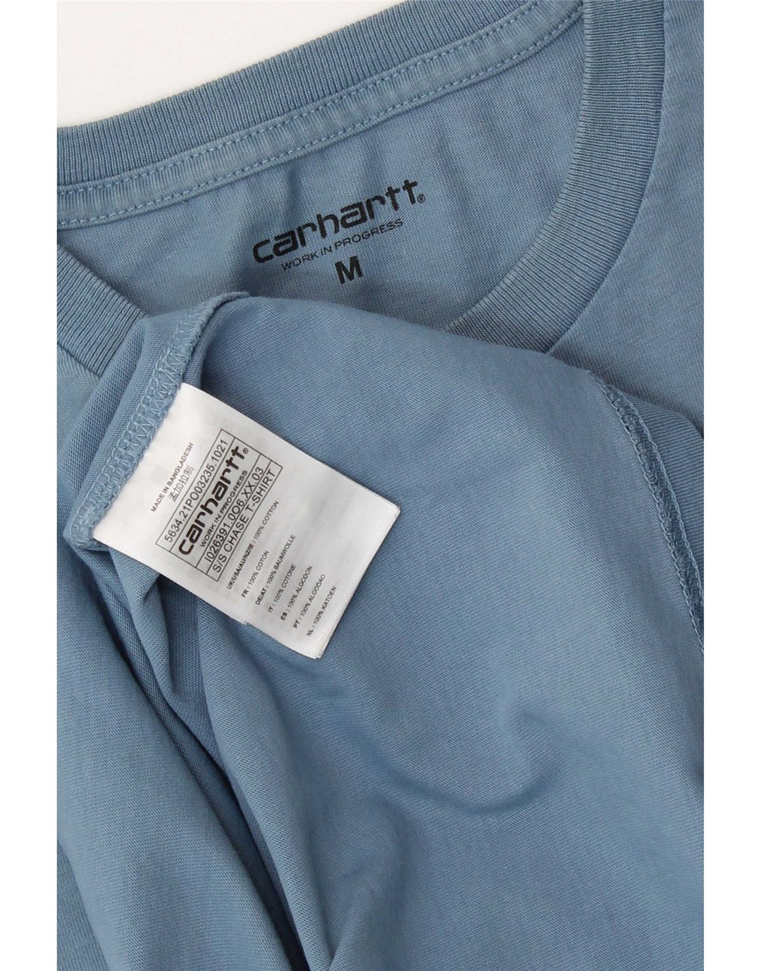 Carhartt muška majica kratkih rukava Srednje plavi pamuk