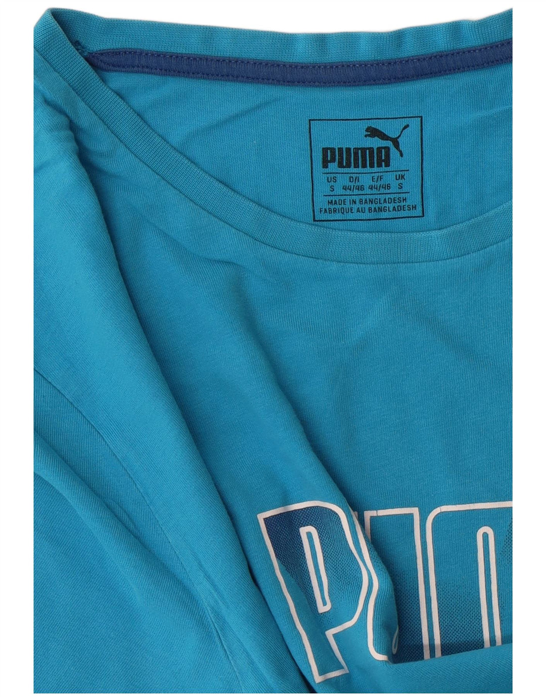 PUMA Mens Graphic T-Shirt Top Small Blue